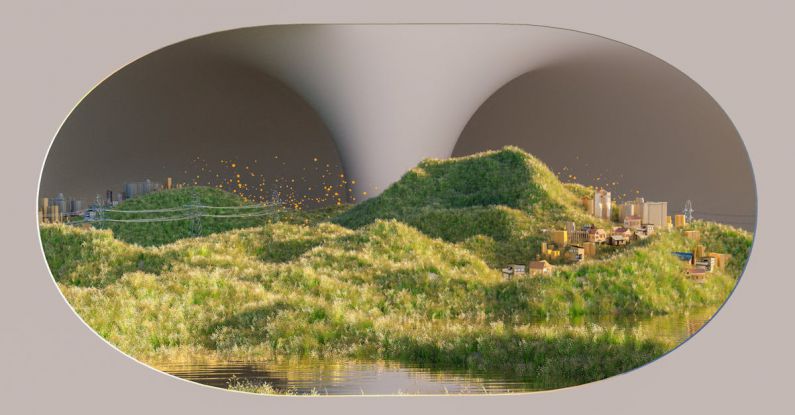 Sustainable Future - An artist’s illustration of artificial intelligence (AI). This image is a positive imagining of humanities future with AI-enabled fusion as the primary energy source. It was created by Khy...