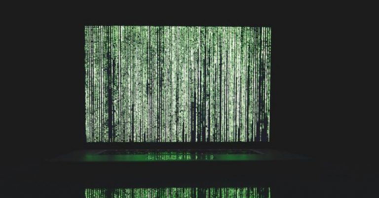 Software Green - Green and White Line Illustration