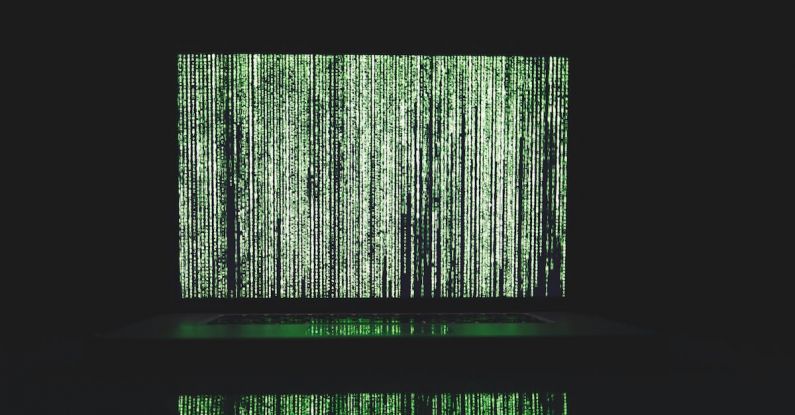 Software Green - Green and White Line Illustration