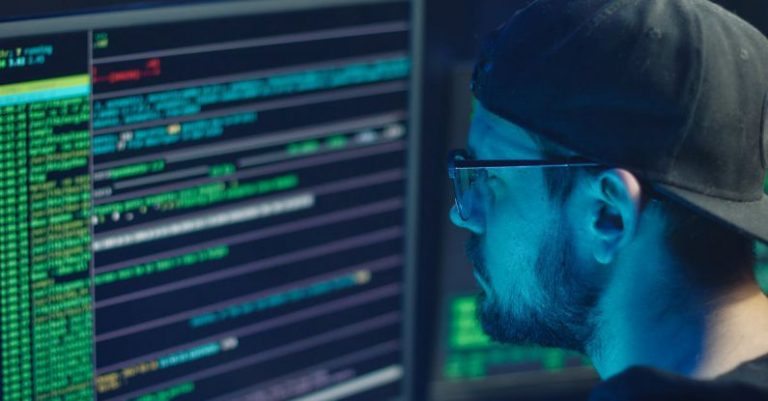 Phishing Security - Man in Blue Crew Neck Shirt Wearing Black Framed Eyeglasses